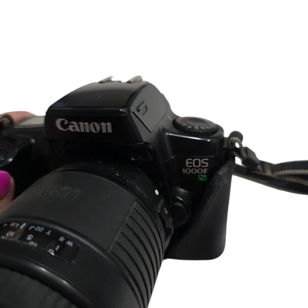 Canon EOS 1000F 35mm Film Camera Sigma UC Zoom 35-135mm Lens Untested